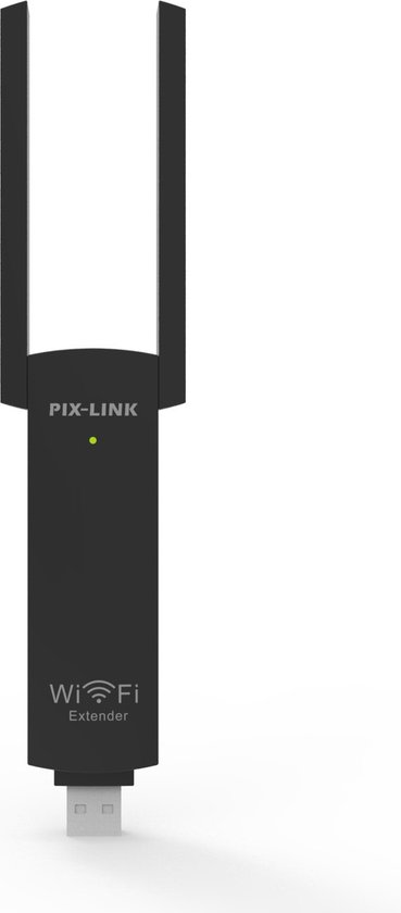 Pix-Link LV-UE02 300Mbps USB Wi-Fi Extender - Zwart