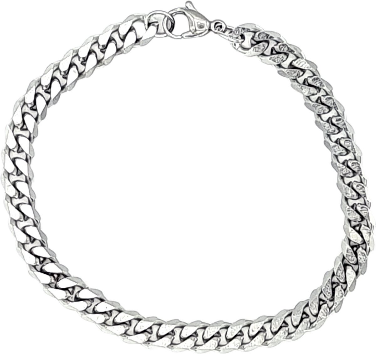Tesoro Mio Michel – Edelstaal Armband  - Gourmet Schakelarmband – L19 cm, B 0.65 CM