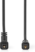 Nedis Optische Audiokabel - TosLink Male - TosLink Male - Draaibaar - 2.00 m - Rond - PVC - Zwart - Envelop