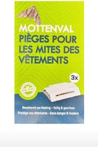 mottenval - Mottenbestrijding - Ongedierteval - Kledingmotten - Voedingsmiddelen mottenval 3 stuks - niet giftig -