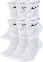 Chaussettes Nike Everyday Cushion Crew - Taille 34-38 - Unisexe - Blanc/Noir