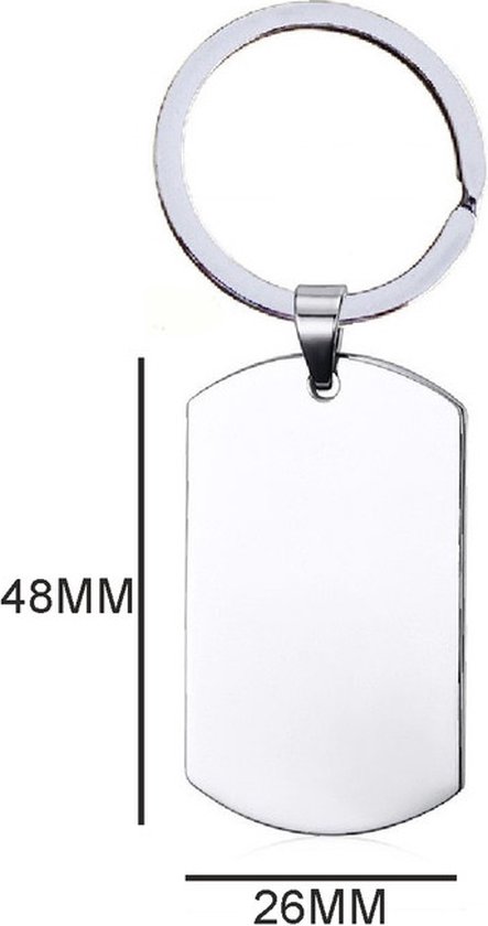 Nom cadeau - Rosalinde - Porte-clés en acier inoxydable