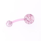 Rose Glitter - Piercing ventre