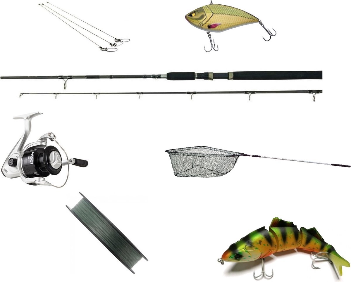 Jerkbait set - Predox hengel - Mitchell mx1 4000 - incl. kunstaas, lijn en spinstangen