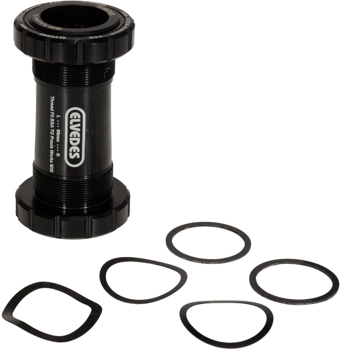 Trapas Elvedes Thread fit BSA voor Praxis road / MTB 68-73 mm