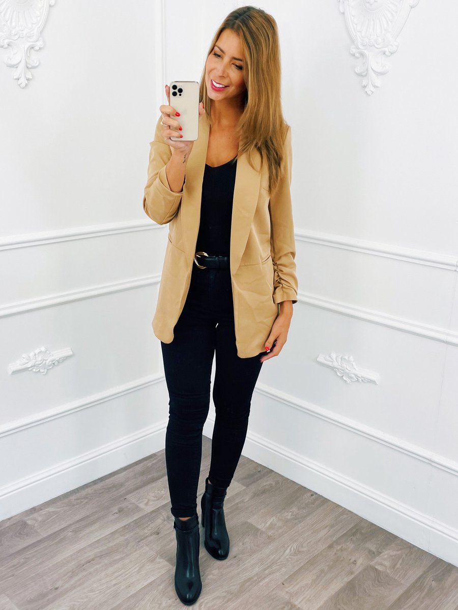 Basic Blazer Camel