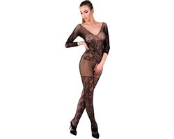 Livco Corsetti Fashion - Celdon Bodystocking Crotchless Black One Size