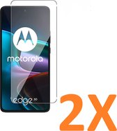 Screenprotector Glas - Tempered Glass Screen Protector Geschikt voor: Motorola Moto Edge 30 - 2x