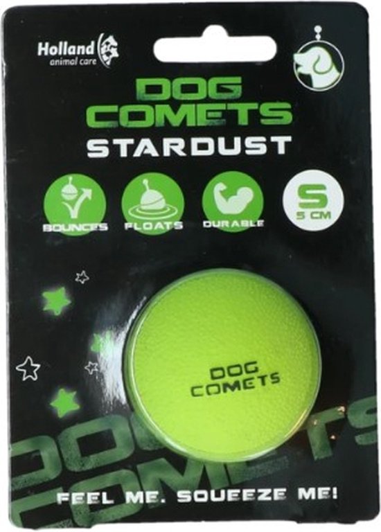 Dog Comets Ball Hale-Bopp Groen 6 cm hondenspeelgoed