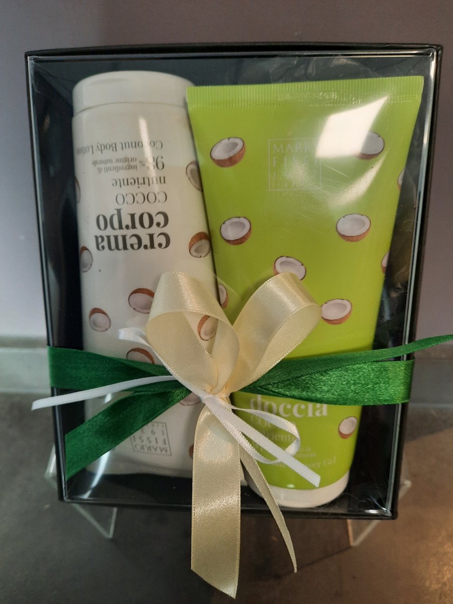 Goedkoopste geschenk set douche gel - body lotion - cocos - vegan - shea boter - voedende douche gel - natuurlijke oorsprong - kado - kerst - verjaardag