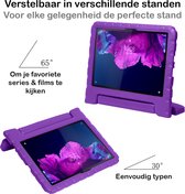 Hoes Geschikt voor Lenovo Tab P11 Plus Hoes Kinder Hoesje Kids Case Cover Kidsproof Met 2x Screenprotector - Hoesje Geschikt voor Lenovo Tab P11 Plus Hoesje Kinder Hoesje - Paars