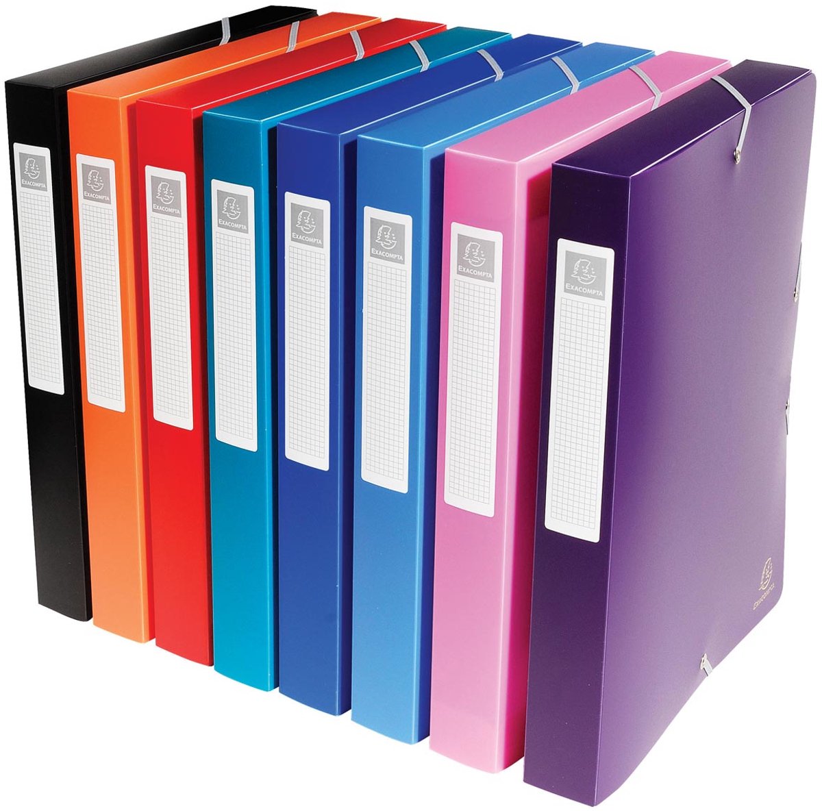 Exacompta Klasseerdoos PP 7/10de Rug 40mm - A4 - Geassorteerd - 5970E