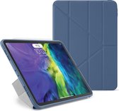 Pipetto Original Origami No1 case, geschikt voor iPad Air 10.9 (2020/2022) – met multifunctionele vouwbare cover - volledige 360˚ bescherming - marine blauw