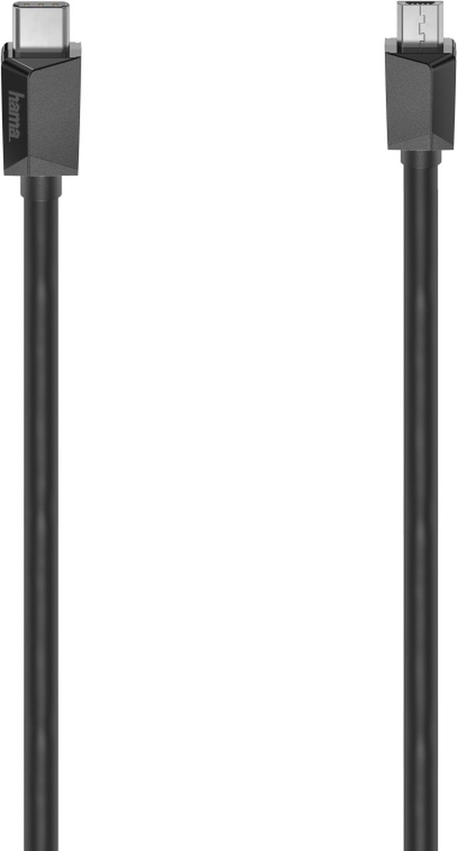 Hama USB-C-kabel USB-C-stekker - Micro-USB-stekker USB 2.0 480 Mbit/s 0,75 M
