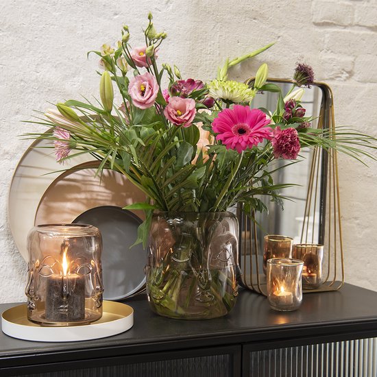 Clayre & Eef Miroir 24x49 cm Couleur cuivre Métal