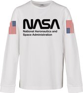 Mister Tee NASA - NASA Worm Kinder Longsleeve shirt - NASA - Kids 134/140 - Wit