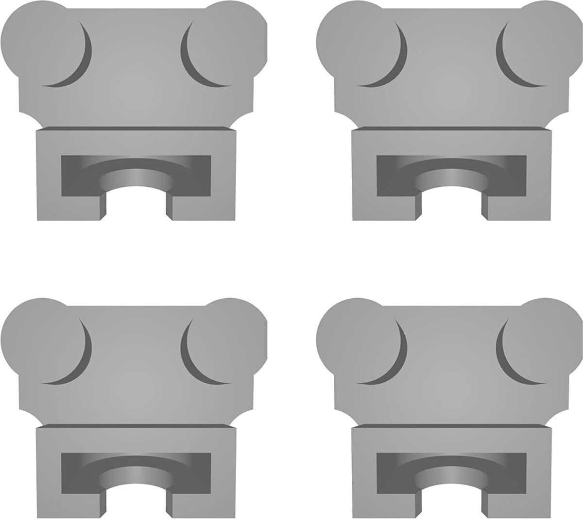 ULROAD 4 x reserveonderdelen voor IKEA Kvartal Roller glijders set met 4 stuks replica onderdelen