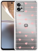 Motorola Moto G32 Hoesje Pink Love - Designed by Cazy