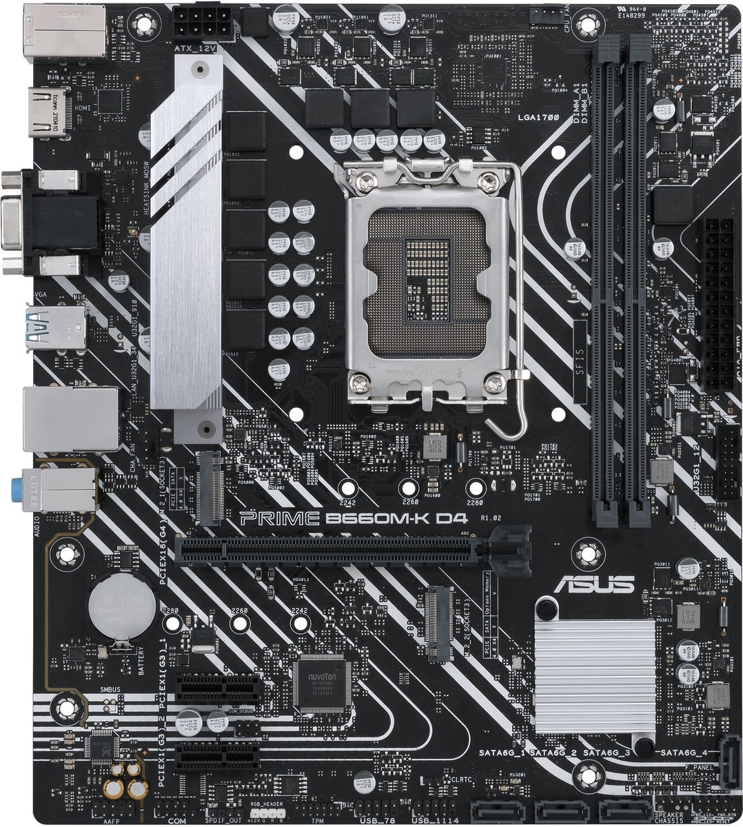 Moederbord Asus PRIME B660M-K D4 mATX 4XDDR4