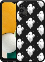 Hoesje Zwart Geschikt voor Samsung Galaxy A13 Spookjes