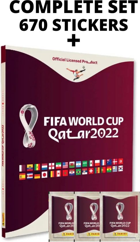 Afbeelding van het spel Panini FIFA 2022 Qatar World Cup Sticker Set Complete 670 Stickers