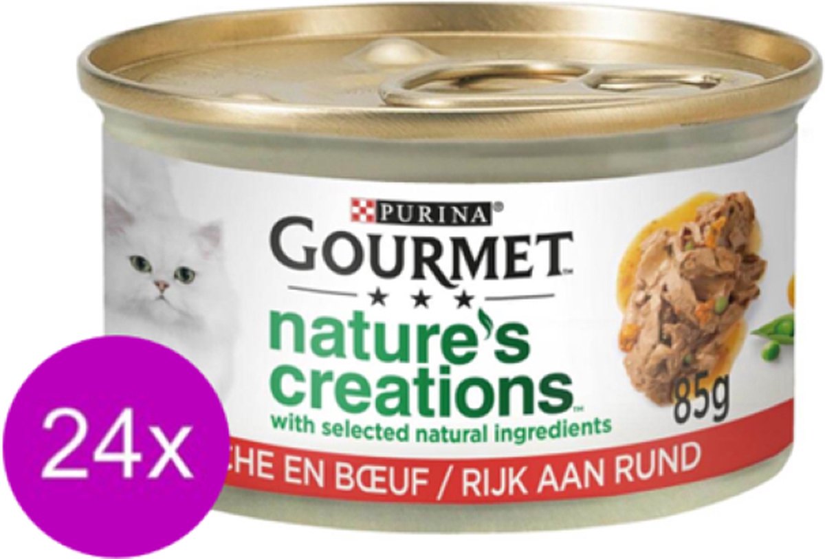 Gourmet Gourmet Naturals - Rund in Blik - Kattenvoer - 85g