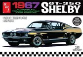 1:25 AMT 0834 1967 Shelby GT350 Car - Black Plastic Modelbouwpakket