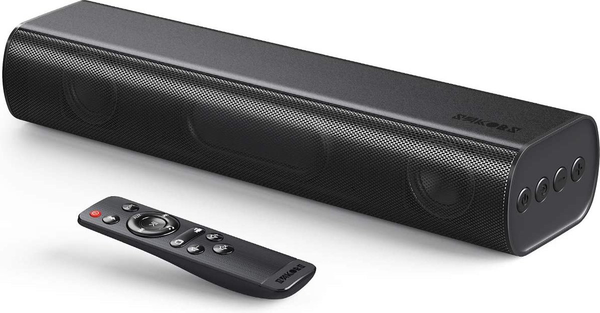 Soundbar - SAKOBS 16-inch 2.0 Sound bar - 105dB - 3D Surround Sound - Zwart