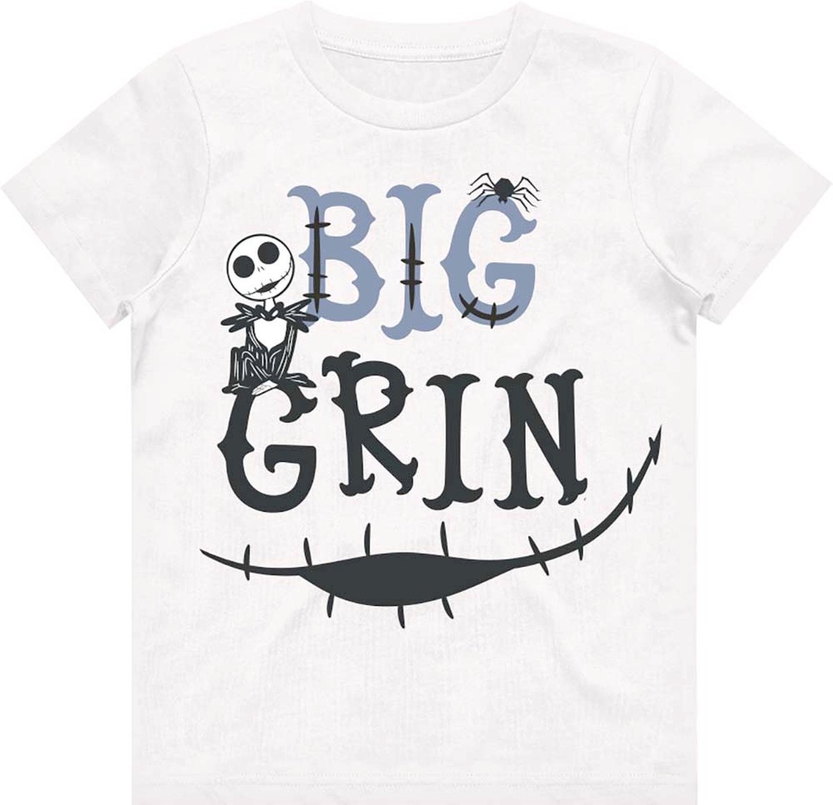 Disney The Nightmare Before Christmas Kinder Tshirt -Kids tm 12 jaar- Big Grin Wit