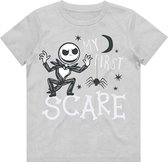 Disney The Nightmare Before Christmas - First Scare Kinder T-shirt - Kids tm 6 jaar - Grijs