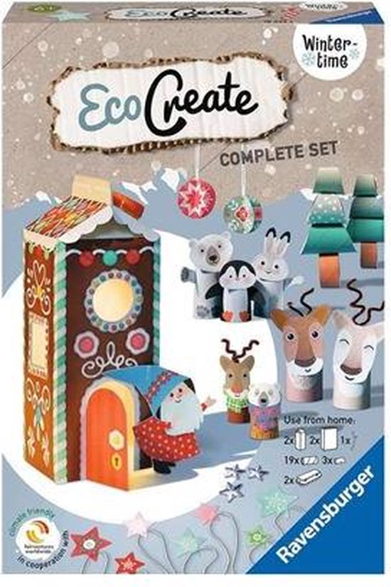 Ravensburger - EcoCreate Abris pour Animaux - Activités créatives - Upcycling - Décoration