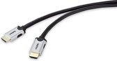SpeaKa Professional SP-9063176 HDMI-kabel HDMI Aansluitkabel HDMI-A-stekker, HDMI-A-stekker 3.00 m Zwart Ultra HD (8K)