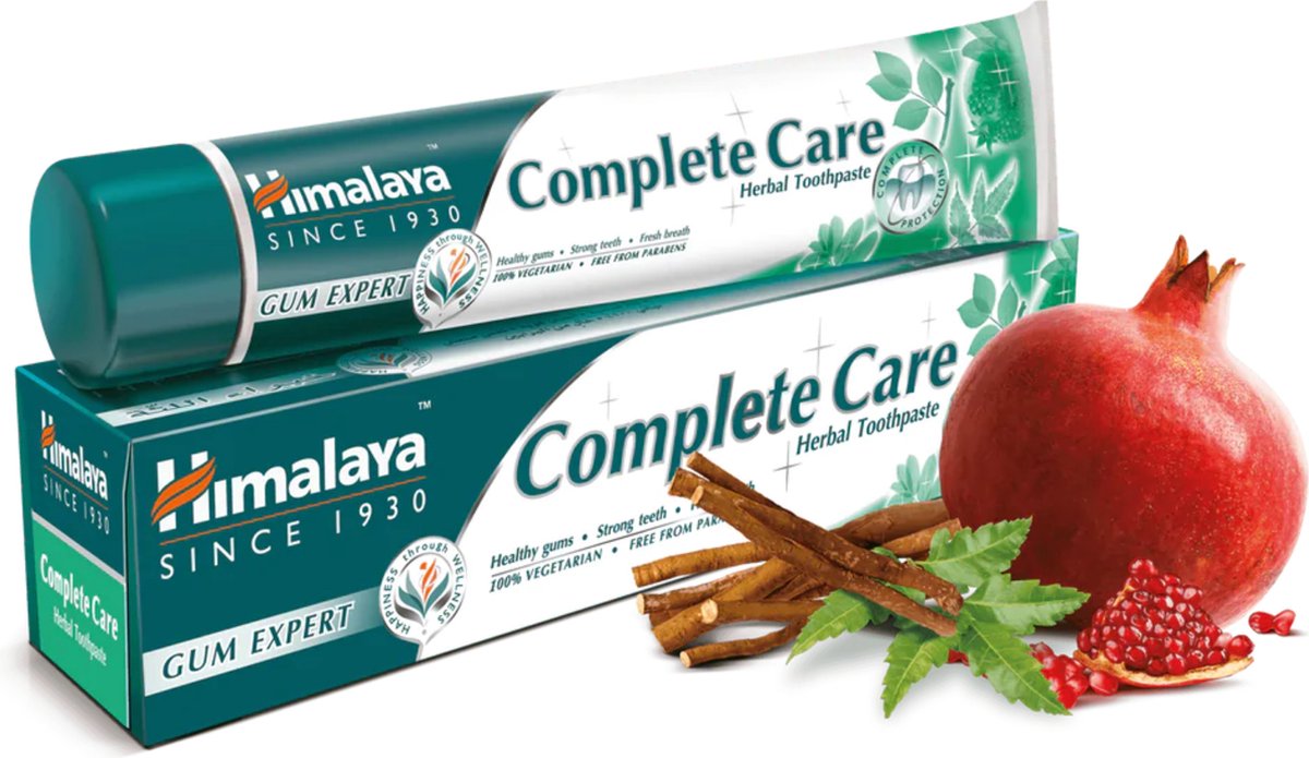 Himalaya Complete Care Herbal Tandpasta - Tandpasta Whitening - Wittere Tanden - Tandpasta Zonder Fluoride - 75ml