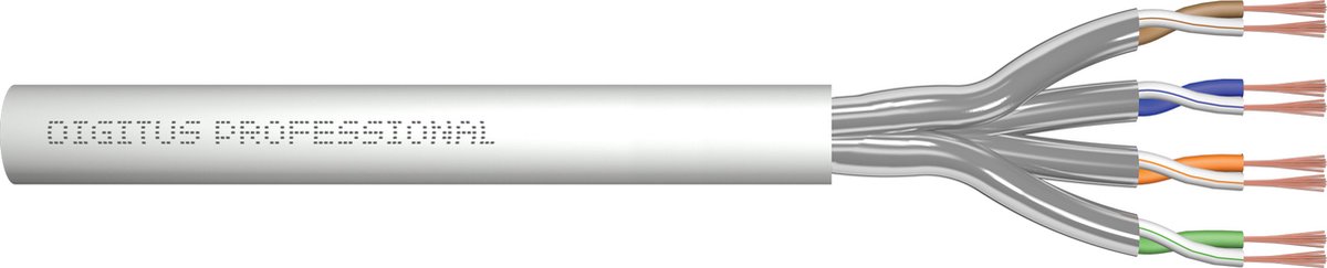 ASSMANN Electronic DK-1623-A-P-1 100m Cat6a Grijs netwerkkabel