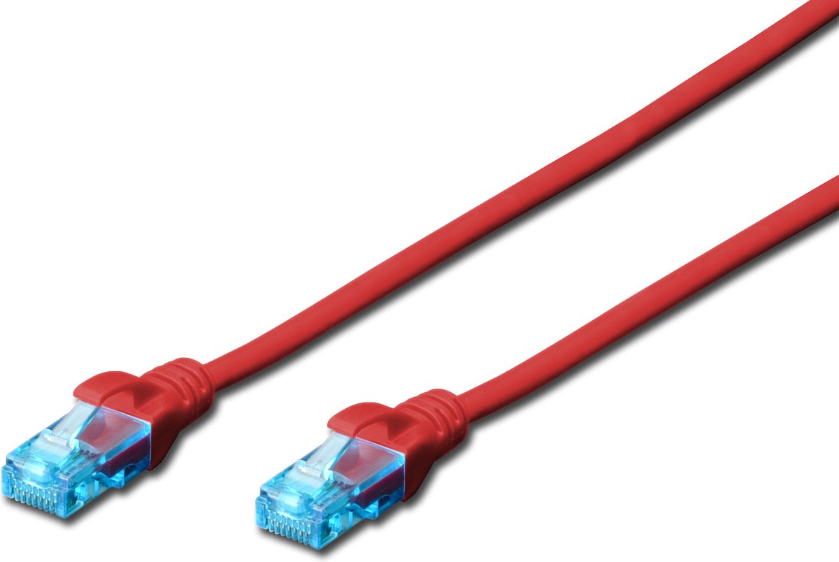 Digitus - Serie Netwerkkabel - UTP - 1m - PVC - Rood