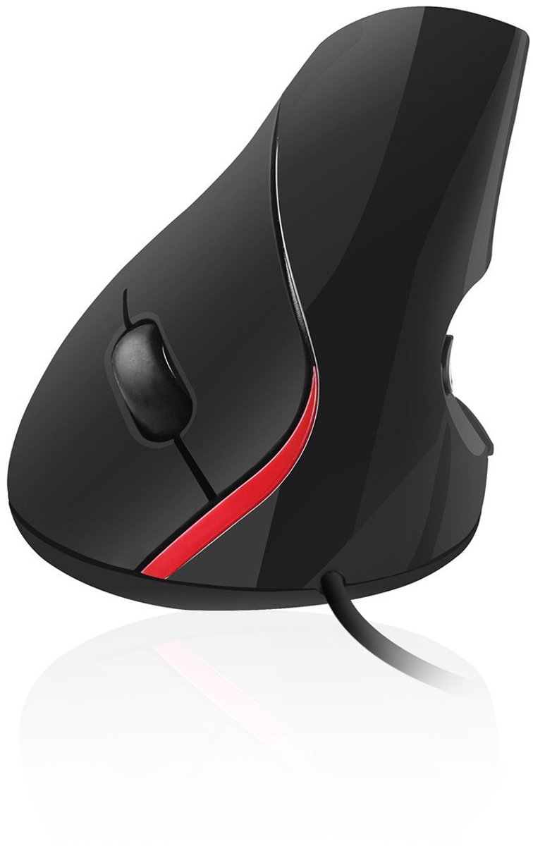 Ewent EW3156 USB Optisch 1000DPI Zwart, Rood muis
