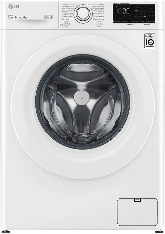 Lg F4WV308N3B wasmachine Voorbelading 8 kg 1360 RPM Wit
