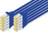 DIGITUS CAT 6A S/FTP Patchkabel, 10 stuks, 5m, blauw