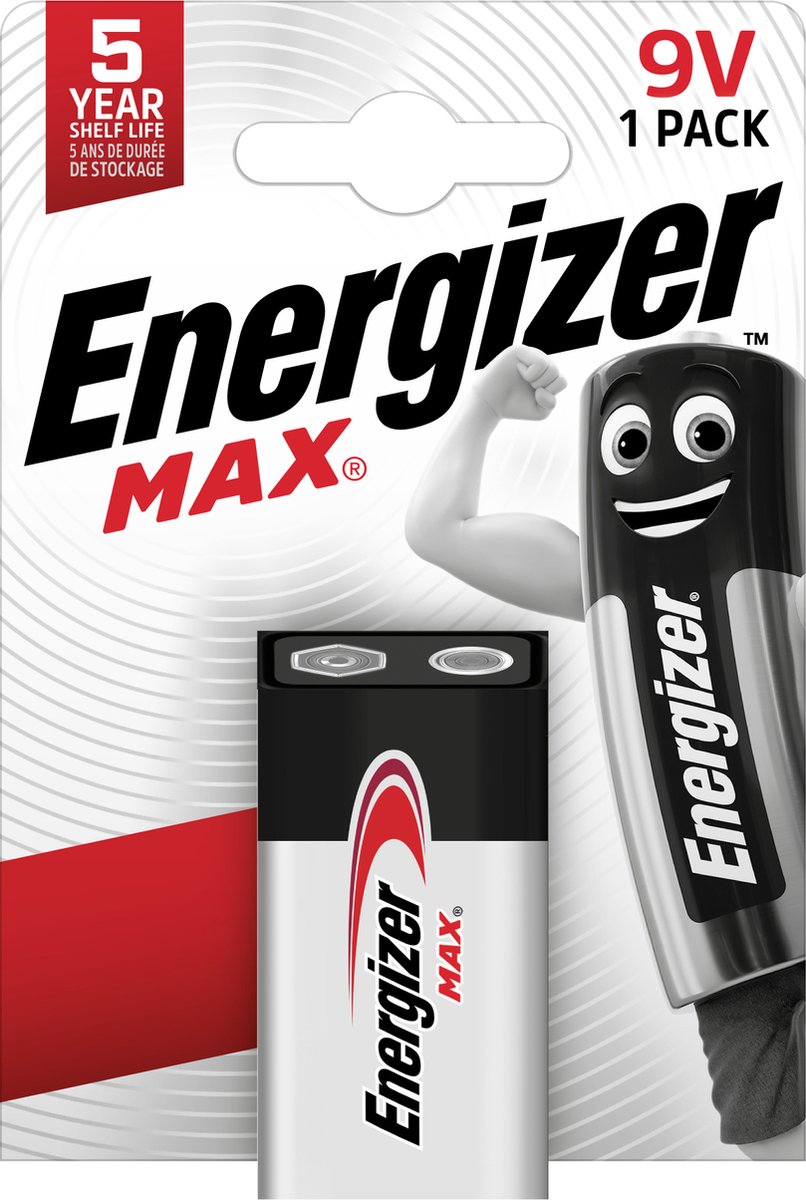 Energizer Max – 9V – 1 stuks