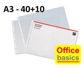 A3 Showtassen - insteekhoezen - Office Basics - horizontaal - promopack 40+10