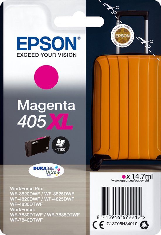 Epson Original Ink Cartridge Epson 405XL DURABrite Ultra Ink Magenta