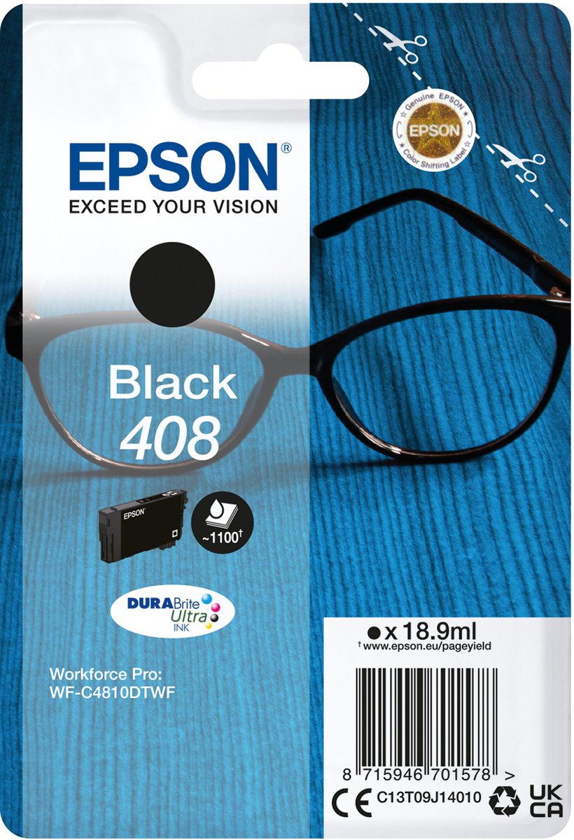Original Ink Cartridge Epson 408 Black