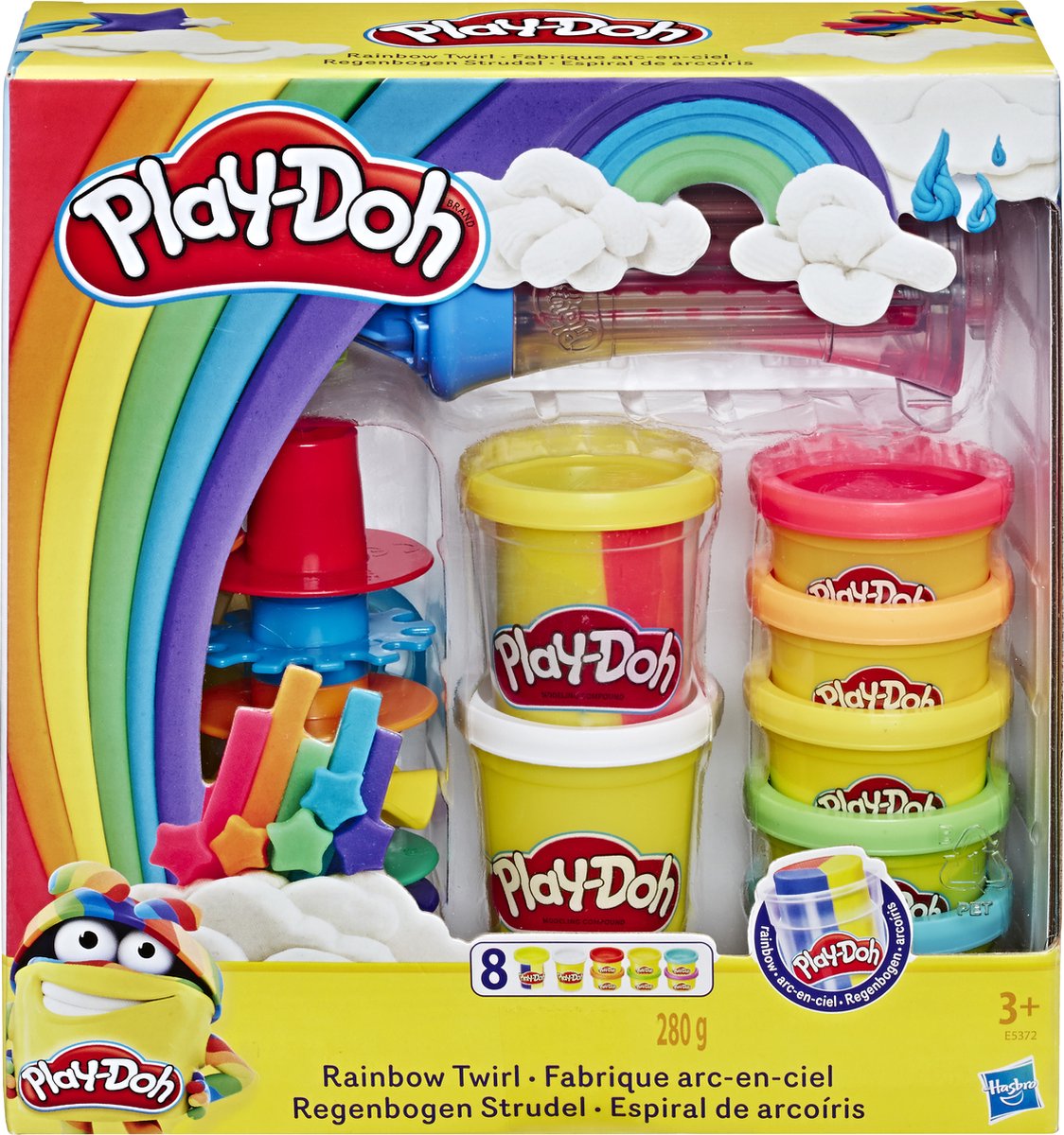 Merkloos Klei Speelset met Regenboog Draaimolen en Mixerset - 8 Kleuren — cadeau in Spellen & Speelgoed - foto 4