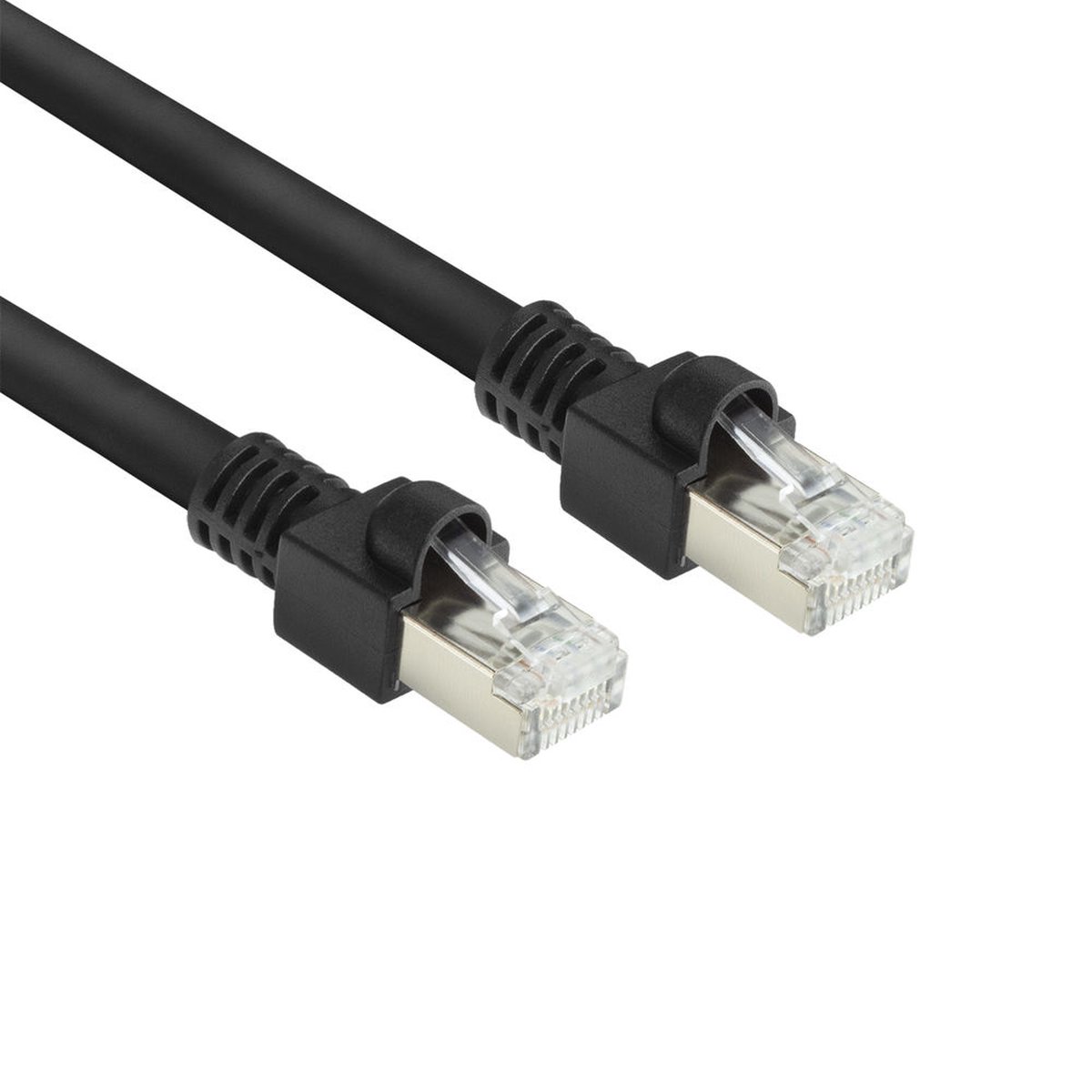 ACT FB8502 CAT7 S/FTP | PUR Flex Patchkabel Snagless | RJ45 | Zwart | 2 meter