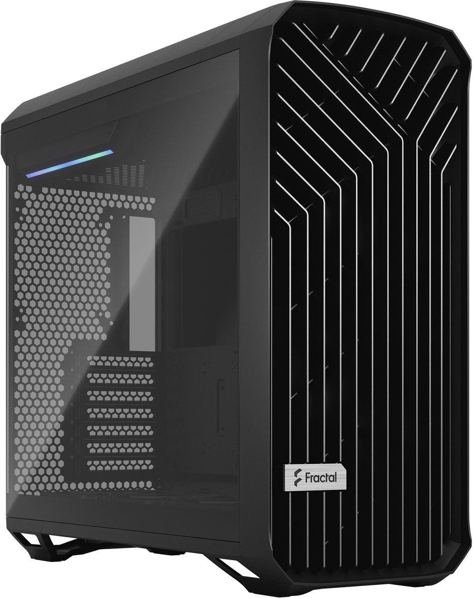 ATX Semi-tower Box Fractal Torrent White Black