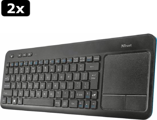 Mini Draadloos Toetsenbord met Touchpad - Compact 2.4GHz Toetsenbord
