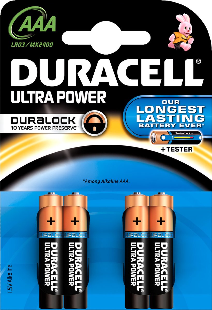 Duralock Ultra Power Aaa 4 Pak Mx2400
