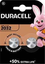 Duracell CR2032 Knoopcel Batterijen - 2 stuks