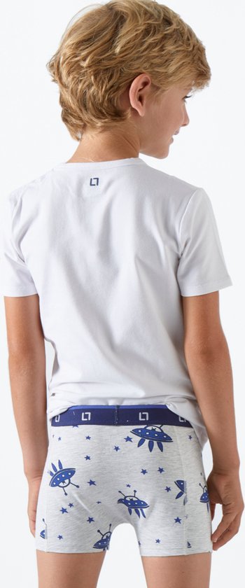 Little Label - Sous-vêtements Garçons - T-shirt - 3 Pièces - - Modèle Basic T-shirt Discount Set - Wit - Maillot de corps Garçons - Taille 98-104 - Katoen BIO doux