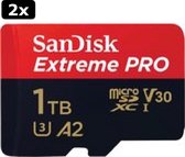 2x SanDisk MicroSDXC Extreme PRO 1 To 200/140 Mo/s - A2 - V30